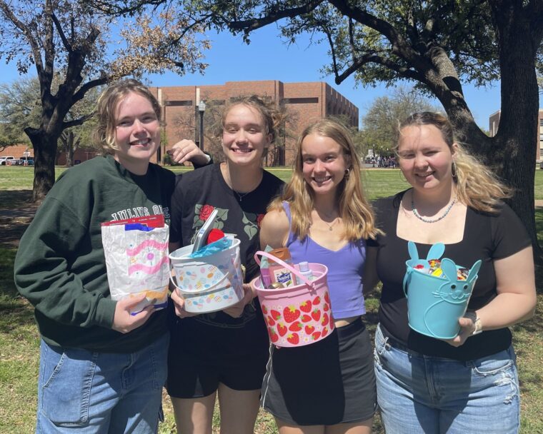Students from Ferguson and Anderson Halls celebrated Easter with an egg hunt.