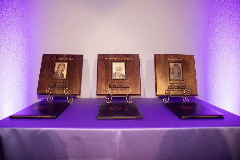 Inductees into the Hall of Leaders receive a plaque.