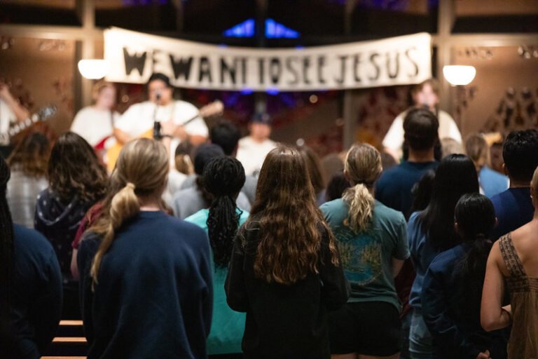 Worship in Logsdon Chapel during ANDY24.