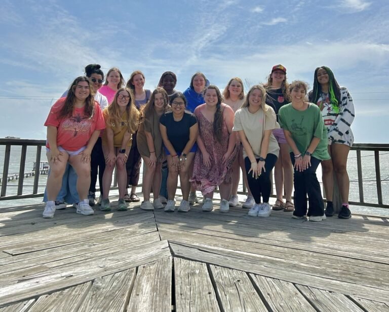 The ladies of DELTA went on a retreat to Rockport, Texas.