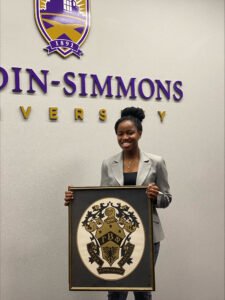 VP of GBP, Adaeze Chizaram Ozuzu ‘25, at her induction ceremony.