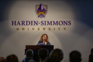 Donor and former adjunct HSU biology instructor Dr. Angela Nicolini-Starr shared the deeply personal story behind the Edward M. Wooten III Scholarship.