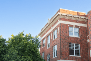 Caldwell Hall's Exterior in the sun