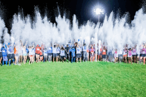 Group photo at paint wars