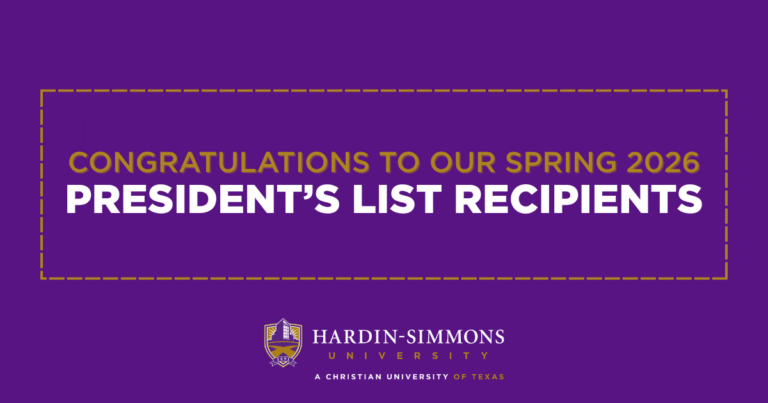 Text box of words: President's List Recipients