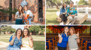mother-daughter duos on campus for mothers day