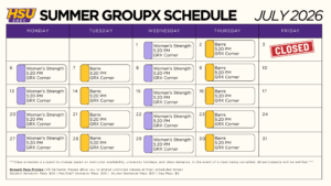Group-X Fitness Schedule