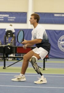 Keegan Ratliff playing tennis 