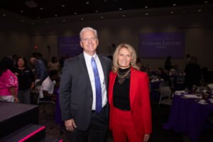 Eric Bruntmyer and Jean Savage at the Fletcher Lecture Series