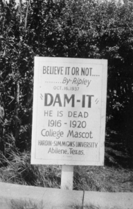 Ripley's Believe it or not sign about Dam-it